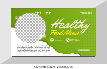 Banner Food Vector Design Template