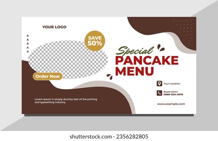 Plantilla de diseño de vectores de comida para banners