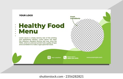 Banner Food Vector Design Template