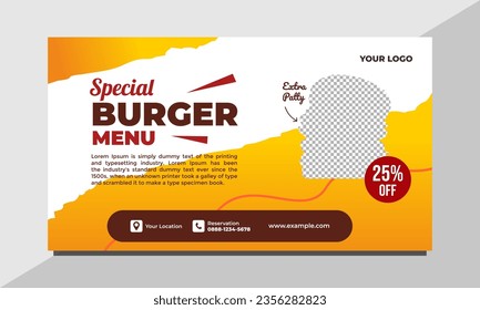 Banner Food Vector Design Template