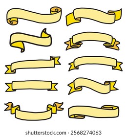 Banner frame hand drawn illustrations 