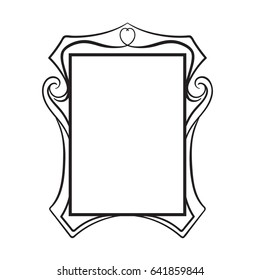 banner frame with ornament