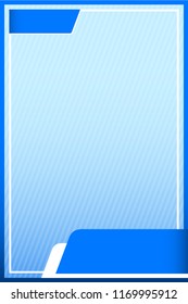 banner frame template square on light blue gradient background graphic blue and copy space for message advertising banner promotion sale discount on media social online marketing products (vector)