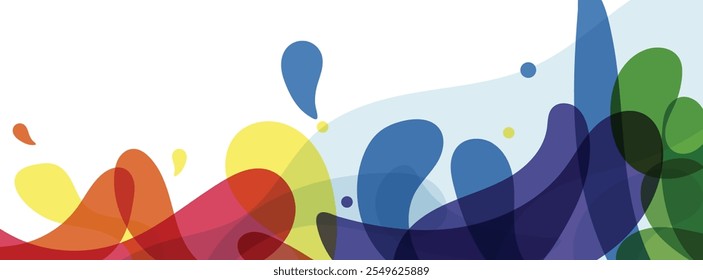 Plano de fundo geométrico da faixa com elemento básico e colorido