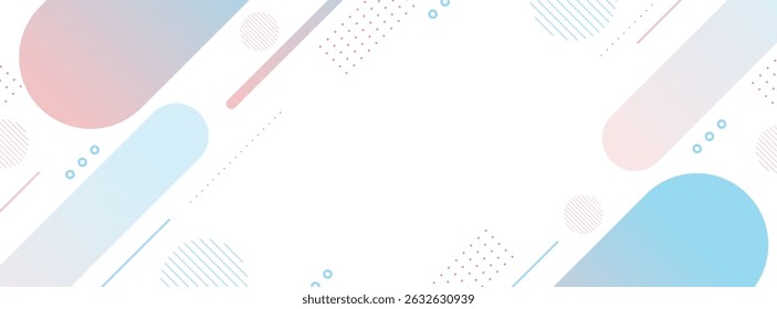 Banner geometric background, shape ,orange and blue gradations, line abstarct memphis, vector illustration,eps 10