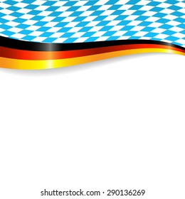 Banner in german and bavarian colors