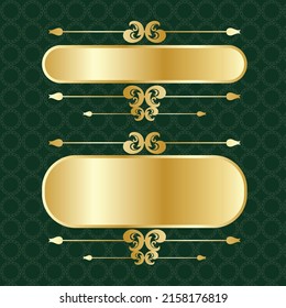 banner gold golden luxury royal vintage label