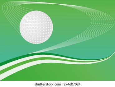  banner with a golf ball