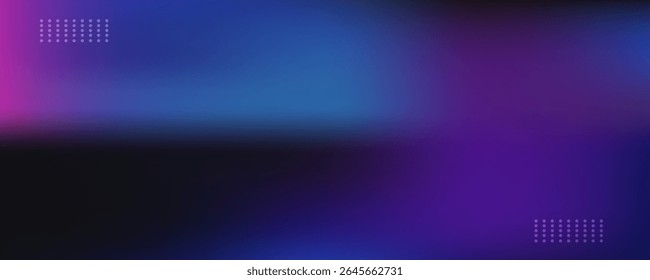 Anuncio gradiente de fondo azul y púrpura colorido diseño simple