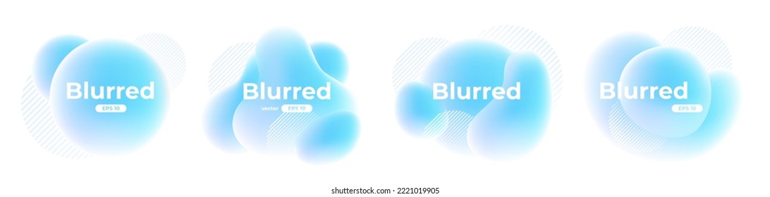 Cartel con gradiente aislado en fondo blanco. Resumen de formas líquidas 3d. Conjunto de vectores. Gradientes fluidos vivos para pancartas, folletos, portadas. Plantilla brillante y colorida. Splash. Color suave dinámico.