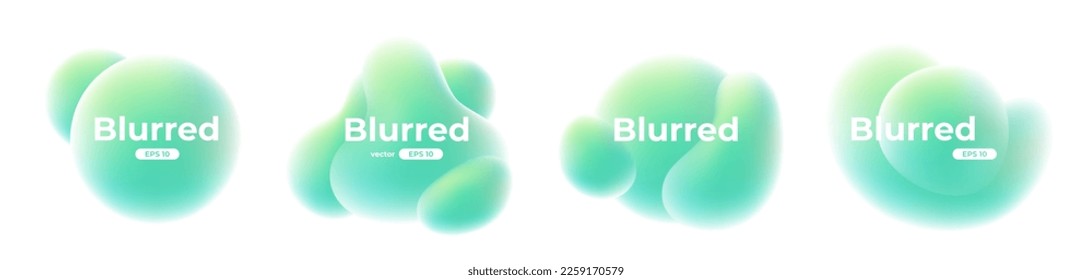 Banner with gradient isolated on white background. Abstract liquid 3d shapes. Vector set. Fluid vivid gradients for banners, brochures, covers. Colorful bright template. Splash. Dynamic soft color.
