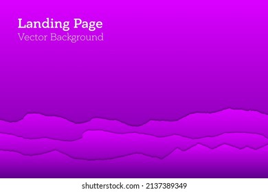 Banner gradient vector background. Paper ragged edges border. Futuristic backdrop. Empty space for text.