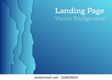 Banner gradient vector background. Paper ragged edges border. Abstract backdrop. Banner, poster, landing page background design.