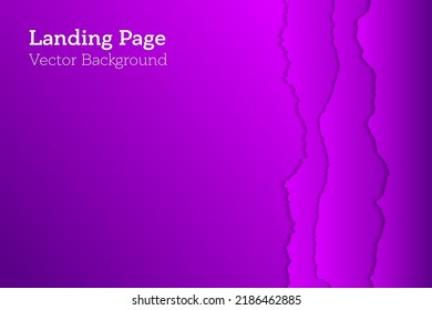 Banner gradient vector background. Paper ragged edges border. Futuristic backdrop. Empty space for text.