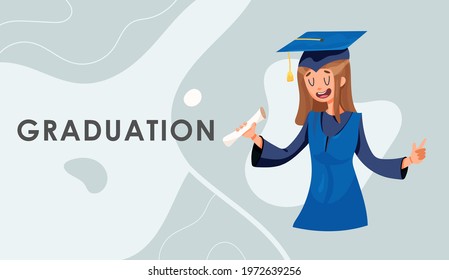 Banner for graduation students. Congratulations on completing your studies.