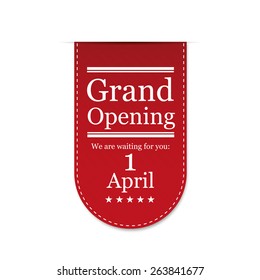 Banner Grand Opening. Vector