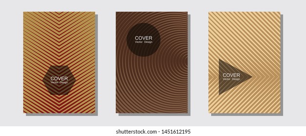 Banner graphics cool vector templates set. Digital collection. Halftone lines music poster background. Elegant patchy mockups. Abstract banners graphic design with lined shapes.