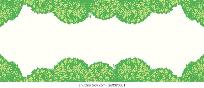 Banner green leaves.