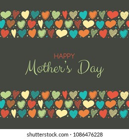 Banner with greeting for Mother's Day. Vector.
