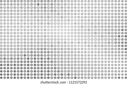 Banner grey circles. Halftone poster gray effect. Abstract background pattern design grunge texture. Vector halftone effect. Pixel game background. Monochrome light vector illustration eps10.