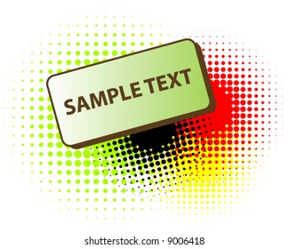 Banner with halftone rasters