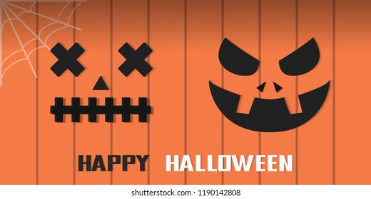 banner for halloween or background vector illustration