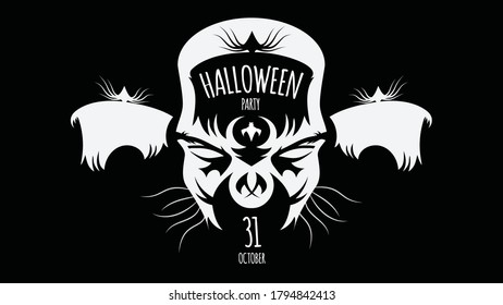 Banner for Halloween event in ghosts theme