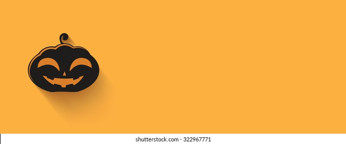 Banner of Halloween pumpkin