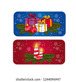 Сhristmas banner. Hand drawn vector illustration