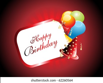 banner for happy birthday celebration