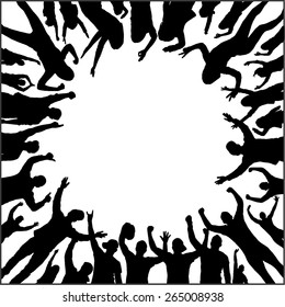 Banner of happy people