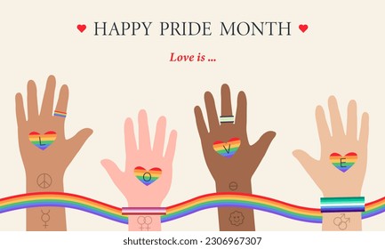 Banner for Happy Pride Month