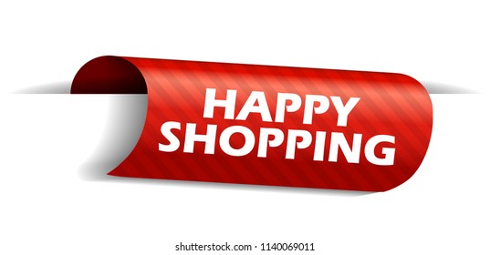 banner happy shopping