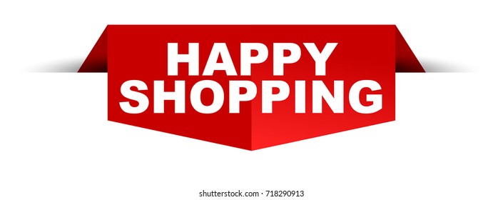 banner happy shopping