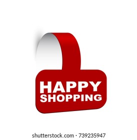 banner happy shopping