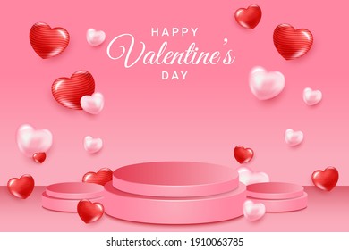 Banner happy valentine's day sale template