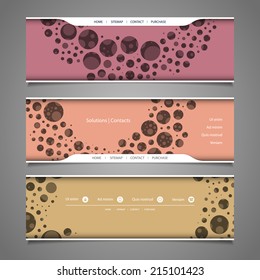 Banner or Header Design with Abstract Colorful Dotted Pattern