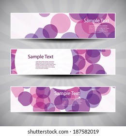 Banner or Header Design with Abstract Dotted Pattern