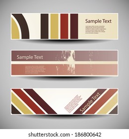 Banner or Header Design with Abstract Grunge Pattern