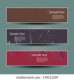 Design de banner ou cabeçalho com padrão Grunge