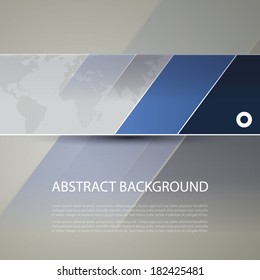 Banner or Header Design with World Map Background