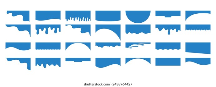 Banner header and separator for website design. Isolated vector template for website, app, poster, banner.