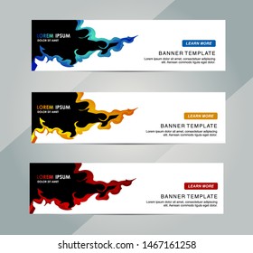 Banner- header template. Vector abstract design banner web template. Modern Horizontal banner perfect for header and footer website.