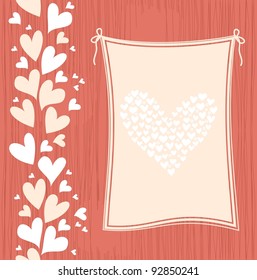 banner with hearts