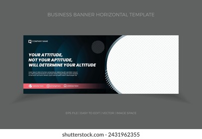 banner horizontal design with abstract background.