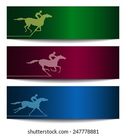 Banner with horserace 2