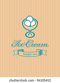 banner with ice cream