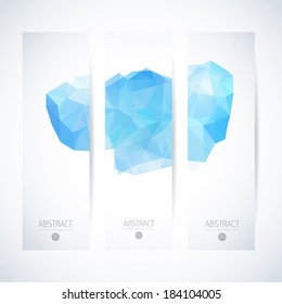 banner ice straight banner vector series where you can choose what fits best your project with triangles banner ice line water anatomy community colourful abstract background scene technique stack mul