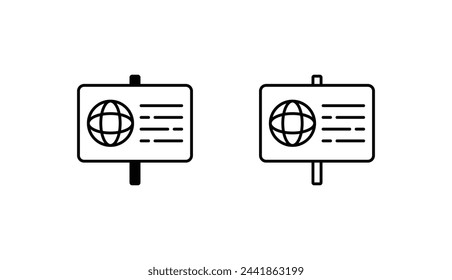 Diseño de icono de banner con fondo blanco ilustración de stock