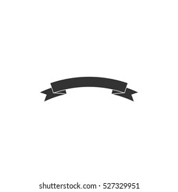 Banner icon flat. Illustration isolated vector sign symbol